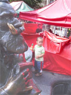 Zo, even wat drinken op de markt